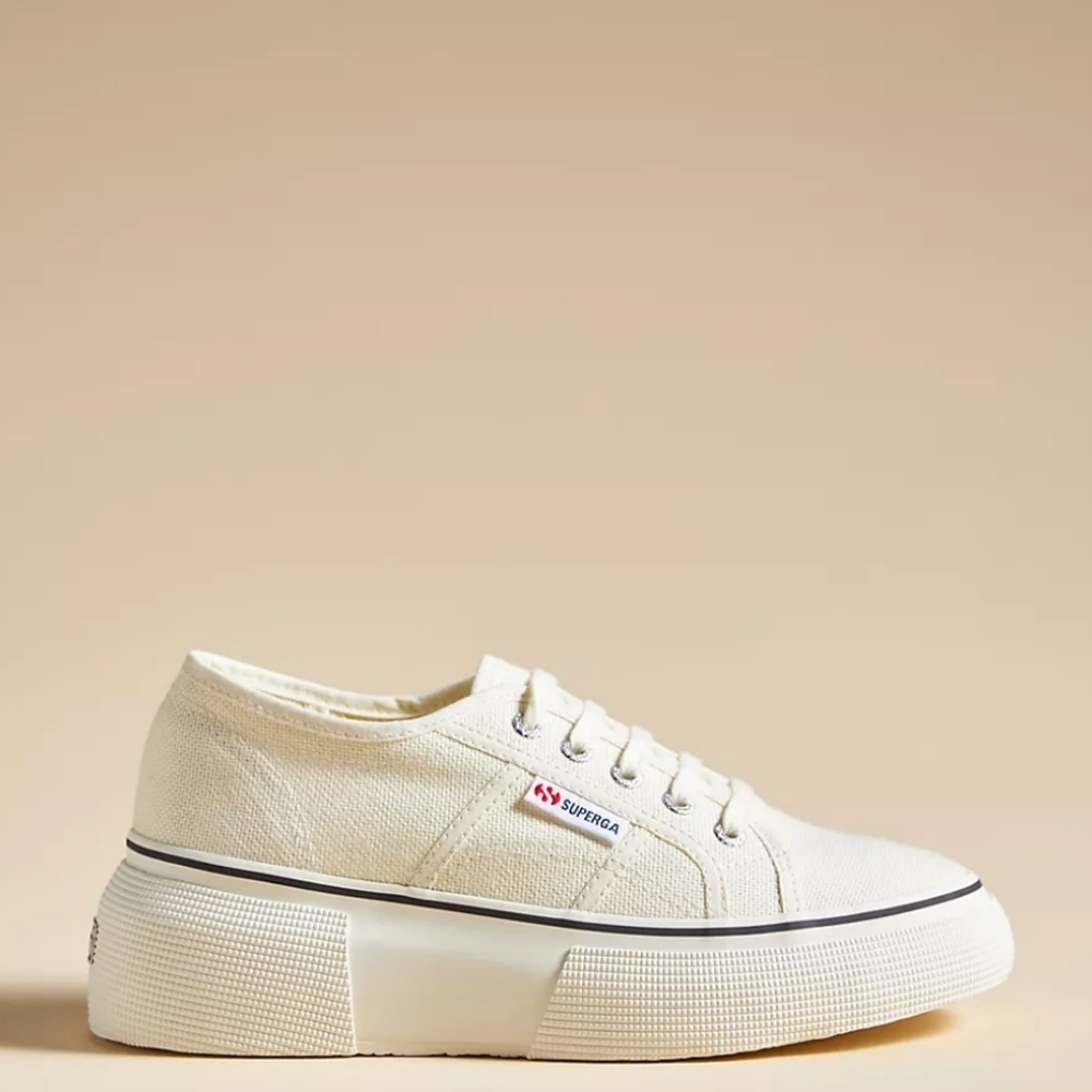 Anthropologie Superga 2287 Bubble Sneakers - ivory